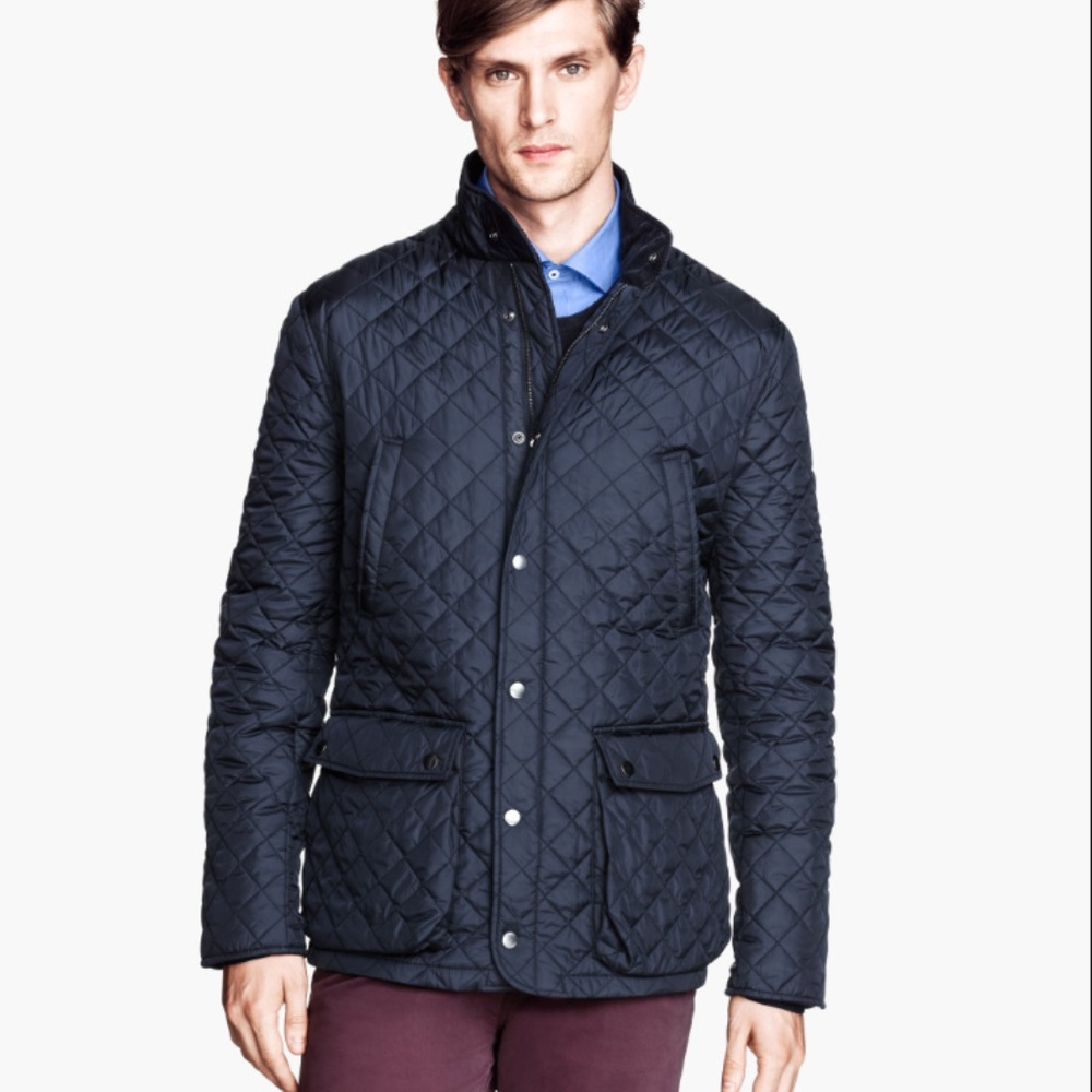 Lightweight Navy Quilted Jacket